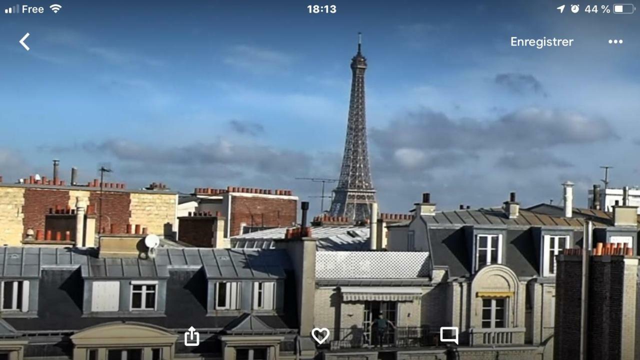 Eiffel Tower Studio Lacoste Paris Eksteriør billede